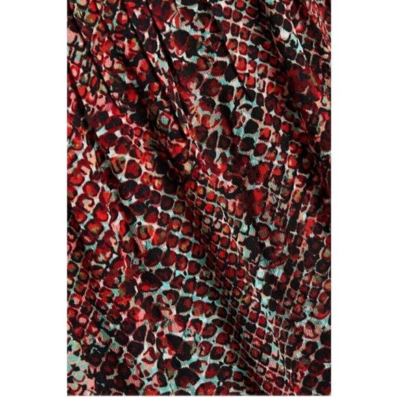 Nicholas Devan gathered snake-print crepe mini dress size 4 - Picture 9 of 16